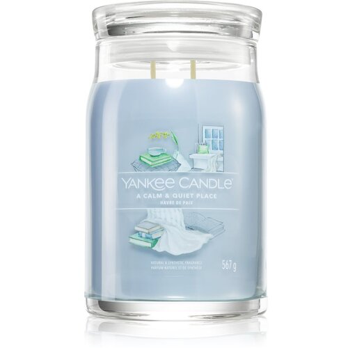 Yankee Candle A Calm & Quiet Place dišeča sveča Signature 567 g Cene