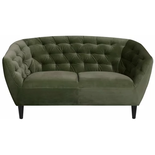 Actona zeleni baršunasti kauč Acton Ria, 150 cm