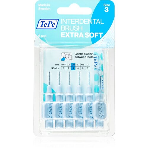 TEPE SWEDEN Interdental Brush Extra Soft medzobne ščetke 0,6 mm 6 kos Cene