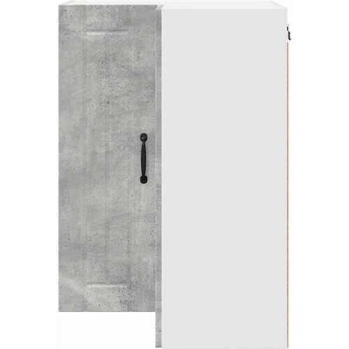 VidaXL zidni kuhinjski ormarić s policom betonski sivi 57 x 57 x 80 cm Slike