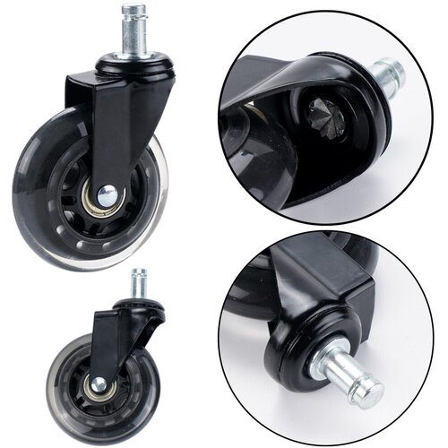  Rubber Wheel For Chair Transparent Silent 1 Pcs Cijene