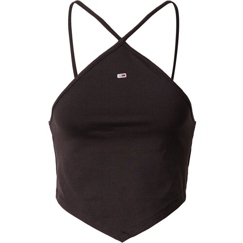 Tommy Jeans Top mornarska / ognjeno rdeča / črna / bela Slike