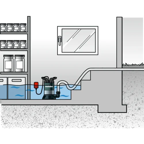 Metabo Potopna pumpa za čistu vodu 0250800000 TP 8000 S 8000 l/h