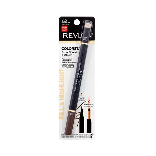 Revlon Colorstay™ Brow Shape & Glow marker za obrve s highlighter-om 0,83 g nijansa 255 Soft Brown za žene