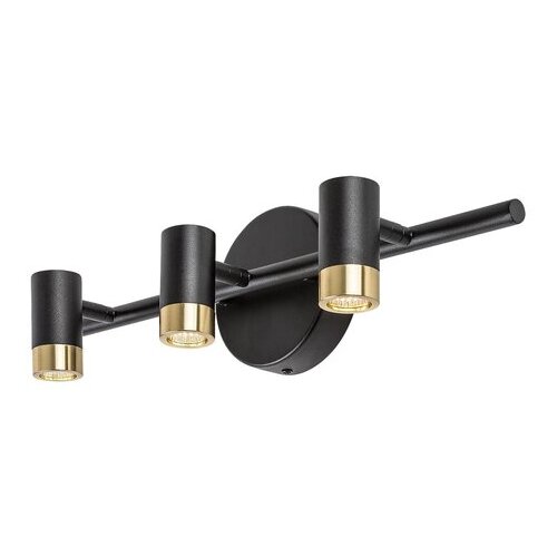 Rabalux spot lampa Kadir, LED, 9W, 4000K, IP44, Crno-zlatna Slike