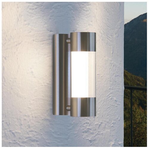 Eglo robledo spoljna zidna lampa/2, led, 2x3,7w, inox/plastika Slike