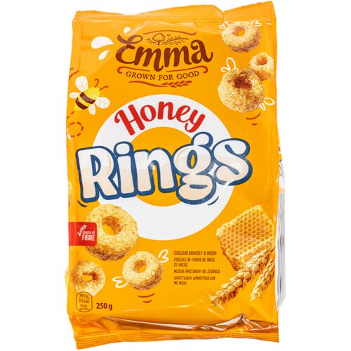 Nepoznato Pahuljice EMMA honey rings 250g Cene