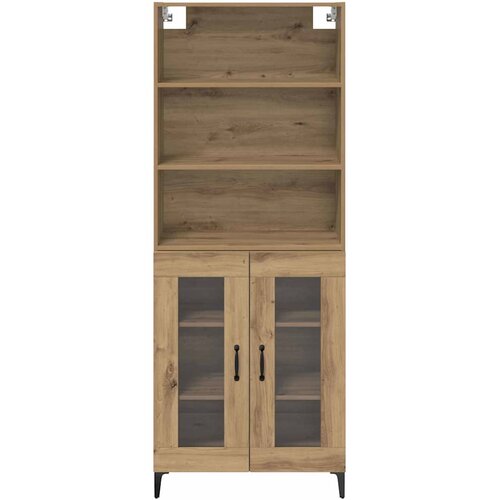  Highboard Umjetnički hrast 69,5 x 34 x 180 cm Konstruirano drvo Slike