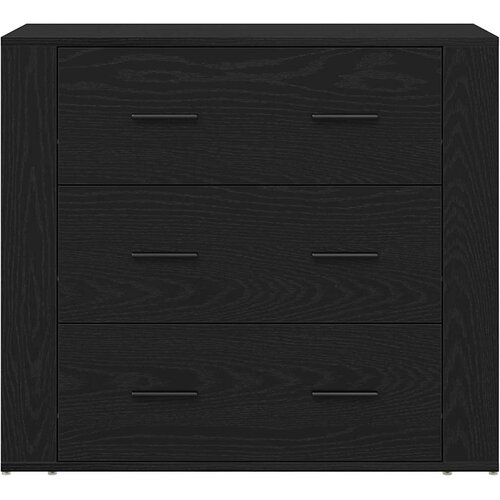  Kreveta Crni hrast 240 x 33 x 70 cm Konstruirano drvo Slike