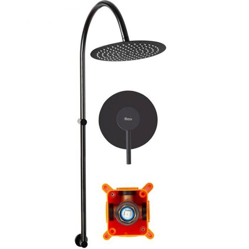 REA Bath Lugano Set za skrito prhanje črna + škatla Cene
