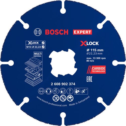 Bosch Expert Rezalna plo&scaron;ča Multi Material (Premer diska: 115 mm, X-Lock) Cene
