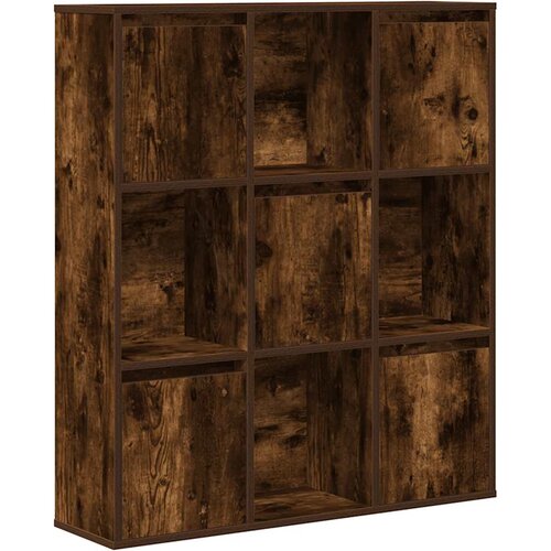 Maison Chic Knjižna omara - Knjižni regal dimljeni hrast 89x24x101,5 cm inženirski les, (21725254) Slike