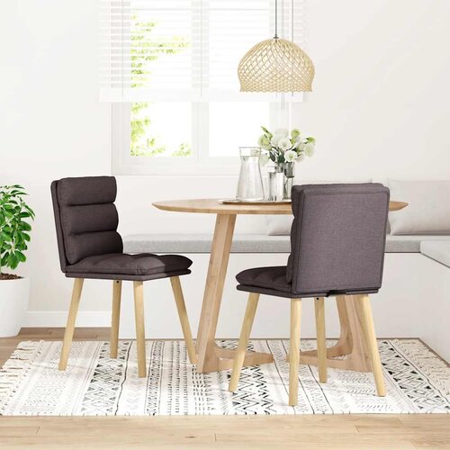 Maison Chic Jedilni stoli - Vzorci stoli 2 kosa temno rjavo blago A511, (22032046) Cene