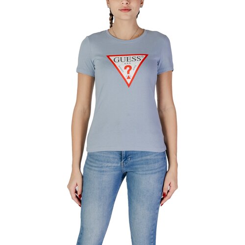 Guess Majice s kratkimi rokavi SS CN ORIGINAL TEE W1YI1B I3Z14 Modra Cene