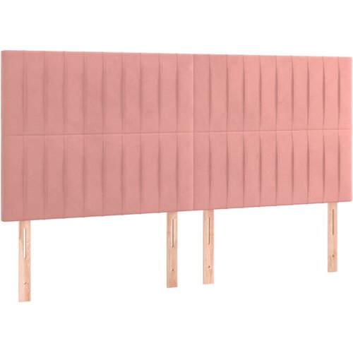  Uzglavlje roze 200x5x118/128 cm bar&amp;scaron;unasto Slike