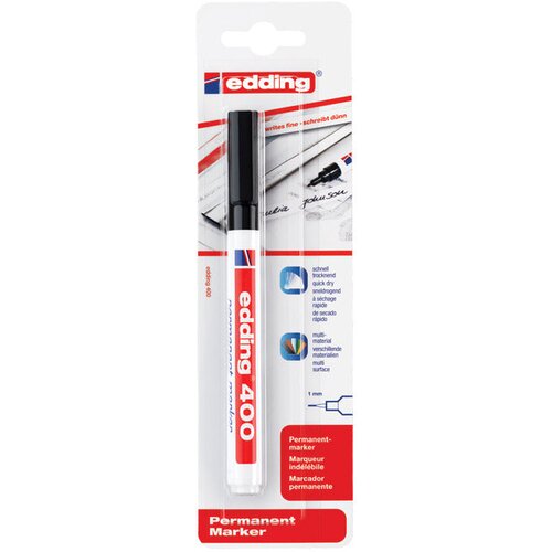 Marker permanentni 1mm okrugli vrh edding 400/1 crni blister Cijene