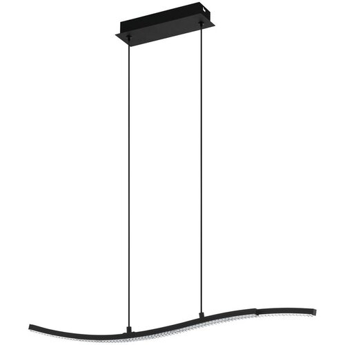 Eglo LED viseća lampa LEJIAS 21,5W 78 cm crna talasasta 99802 Cene