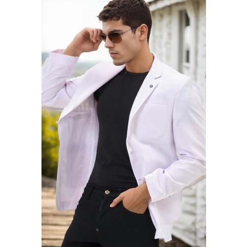 Dewberry C9059 MEN&amp;#039;S JACKET-LIGHT WHITE Slike