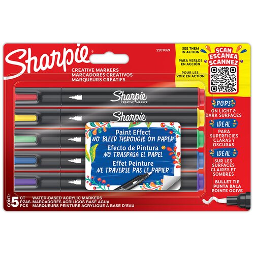 Sharpie akrilni marker set 1/5 obli vrh Cene
