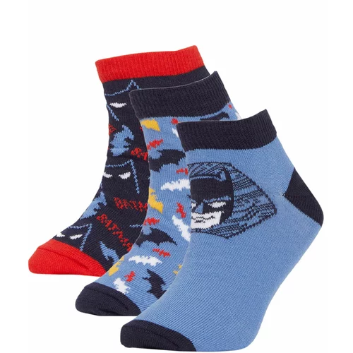 Defacto Boy Batman Licensed Cotton 3 Pack Short Socks