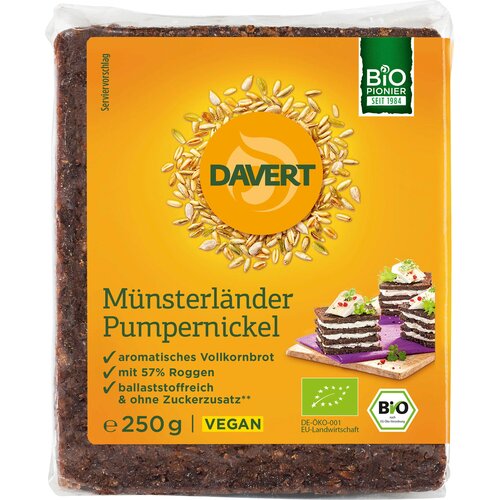 Davert Bio pumpernikl - 250 g Cijene