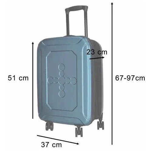 Ikonka KX2785 sklopivi putni kofer na kotačima 45 L &amp;ndash; plavi Slike