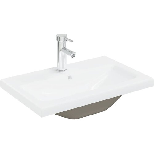 Ormarić za sudoper ugradbenim umivaonikom i slavinom Staro drvo Smeđa 60 x 38.5 x 45 cm Slike