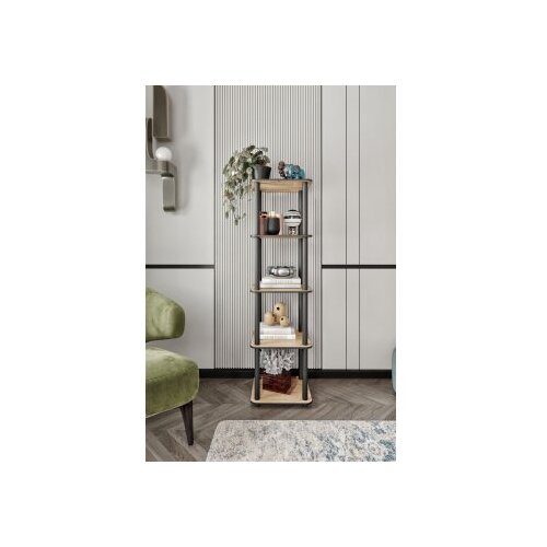 Hanah home polica za knjige, 34x140x34 cm, boje hrasta Slike