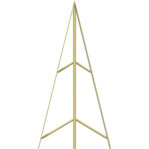  Metalna božićna jelka KUOPIO 125 cm Čelik Zlatno Slike