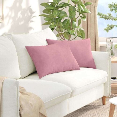 vidaXL jastučići za sofu 2 pcs ružičasta 60 x 40 cm kordura tekstil Cene
