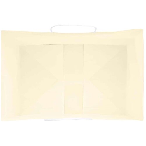  Papirnate vrećice 250 kom s ručkama žute 32x22x28 cm Slike