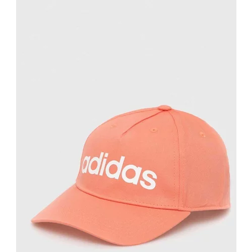 Adidas Bombažna bejzbolska kapa oranžna barva