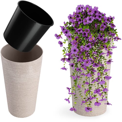 KADAX cvetlični lonec, pokrov za cvetlični lonec, visok, 47 cm, z vložkom, za dnevno sobo, bež, (5000350913) Cene