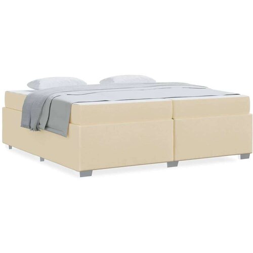  Krevetna konstrukcija Krema 200 x 200 cm tkanina Slike