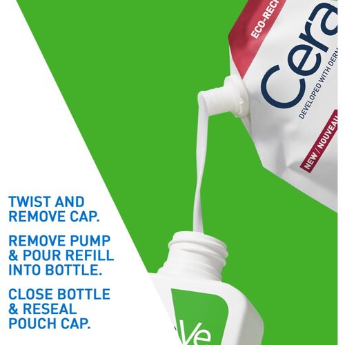 CeraVe Hydrating Cleanser čistilna emulzija z vlažilnim učinkom nadomestno polnilo 473 ml Slike