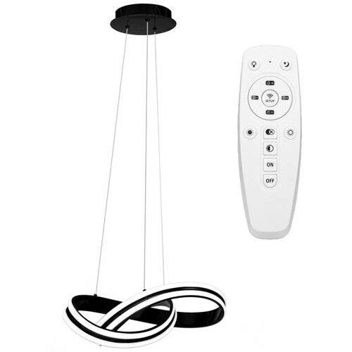 Toolight Moderna LED stropna svjetiljka + pilot App817-CP crna Cene