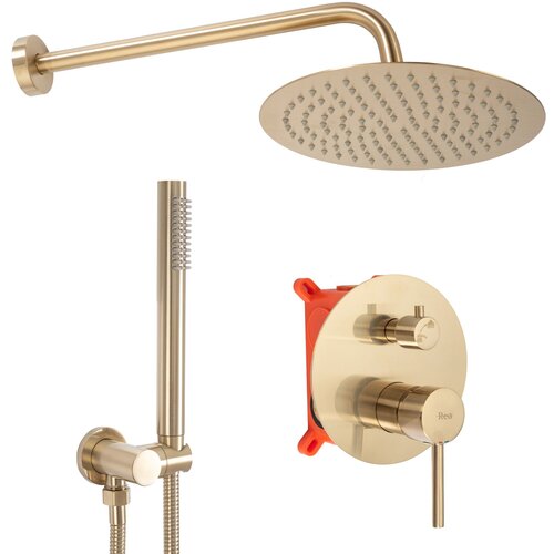 Rea Ugradbeni tuš set Lungo Gold Brushed + BOX Cijene