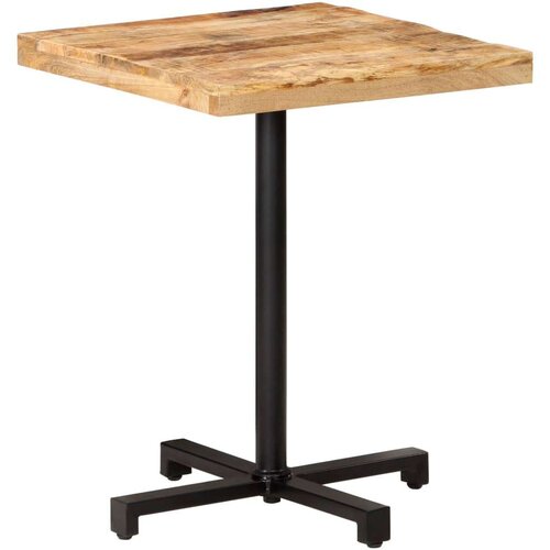 Bistro stolić četvrtasti 60 x 60 x 75 cm od grubog drva manga Slike