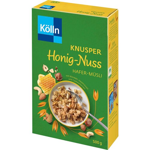 Kölln Hrustljavi ovseni muesli z medom in oreščki - 500 g Cene