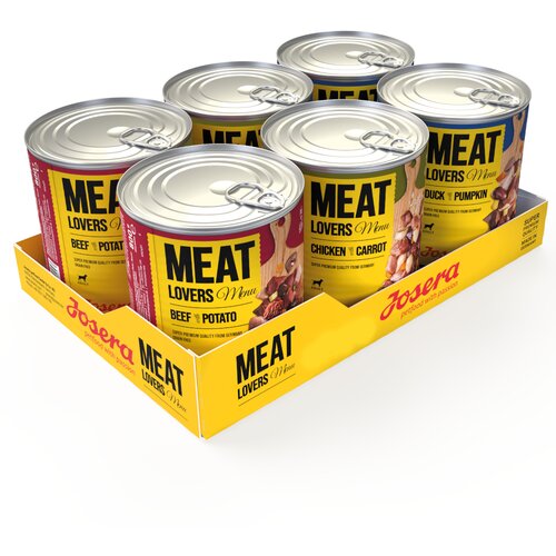 Josera Varčno pakiranje Meatlovers meni 12 x 800 g - Miks (3 sorte) Cene