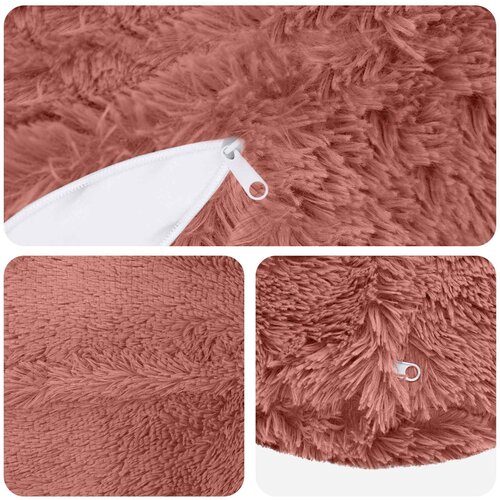  Presvlaka za jastuk 2 pcs HEERLEN Ružičasta &amp;Oslash; 40 cm PV flis Slike