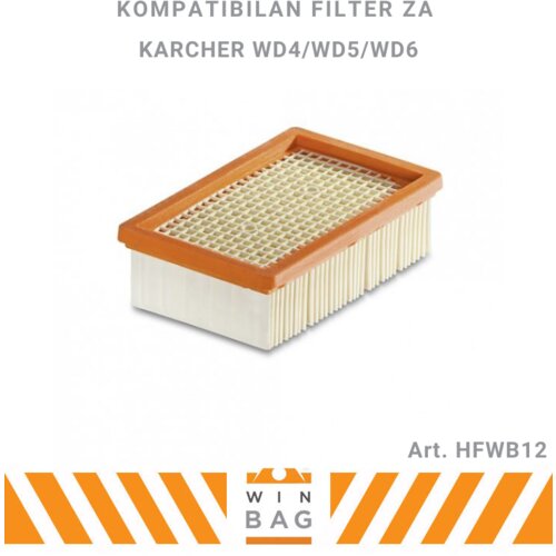 HEPA filter za KARCHER usisivače WD4/WD5/WD6 - zamenski Art. HFWB12 Slike