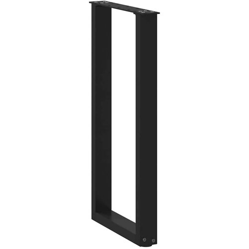 VidaXL noge stolića za kavu u-oblika 2 kom crne 28x(72-73) cm čelik Slike