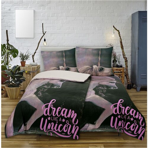 Edoti Cotton bed linen Unicorn Slike