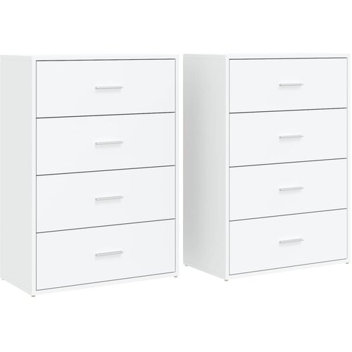 Maison Chic Komoda - Predalnik 2 kosa bela 60x31x84 cm inženirski les, (21720655) Cene