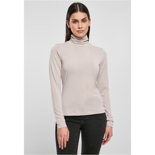 Urban Classics Women's modal turtleneck with long sleeves in warm gray Cene