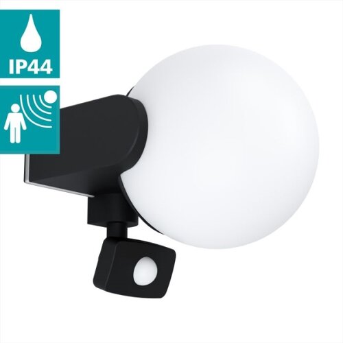 Eglo 99573 - Spoljno zidno svetlo sa senzorom RUBIO 1xE27/15W/230V IP44 Slike