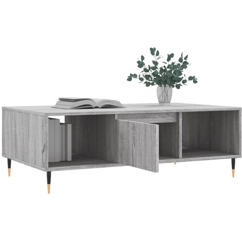  Stolić za kavu siva boja hrasta 104x60x35 cm konstruirano drvo Slike
