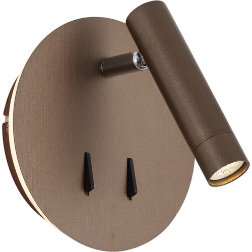 QAZQA Sodobna stenska svetilka temno bronasta vključno z LED z USB-C - Croft Slike
