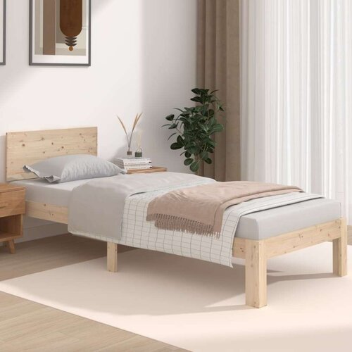  Okvir za krevet od masivnog drva 75 x 190 cm 2FT6 jednokrevetni Slike